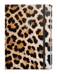 Täglicher Terminkalender - David - Lamino - A5 - Leopard